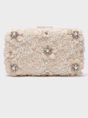 Olga Berg Ivory Beth Encrusted Clutch NWT Tuckernuck